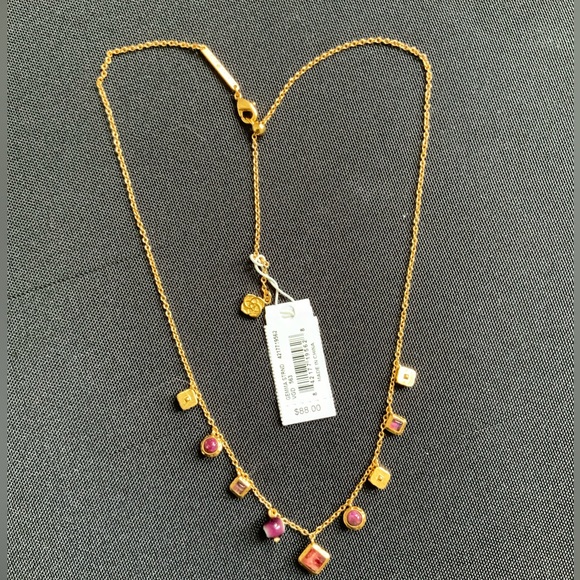NWT Kendra Scott Gemma Earring and Necklaces Set in Vintage Gold - Picture 4 of 5